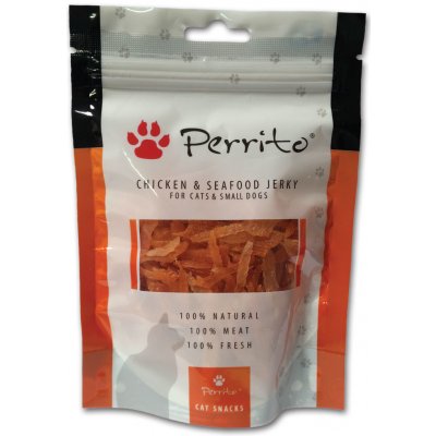 Perrito Dog Chicken & Seafood Jerky 100 g – Hledejceny.cz