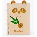 Dřevěný zápisník, dřevo, Panda - 135155 – Hledejceny.cz