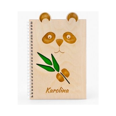 Dřevěný zápisník, dřevo, Panda - 135155 – Hledejceny.cz