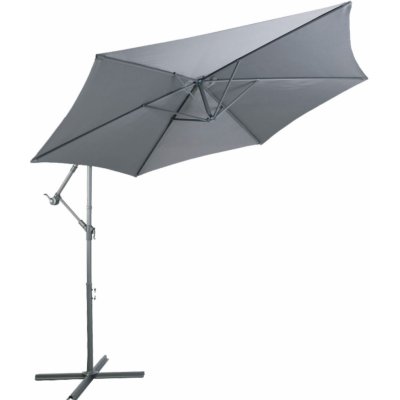 Zahradní slunečník konzolový LINDER EXCLUSIV 300 cm MC2010 Dark Grey – Zbozi.Blesk.cz