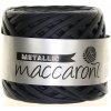 Šňůra a provázek Maccaroni Metallic černá matná 15