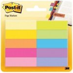 Záložky Post-it 12,7 x 44,4 mm, papírové, 10 x 50 ks – Hledejceny.cz