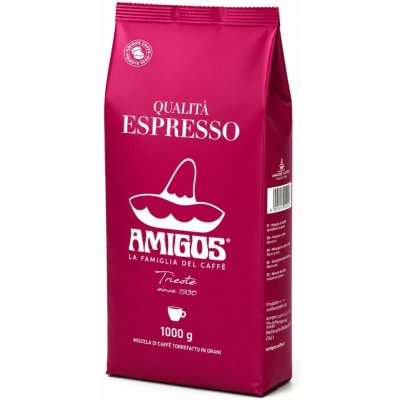 Amigos Qualita Espresso zrnková 1 kg – Hledejceny.cz