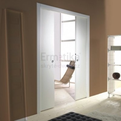 Ermetika EVOLUTION pro posuvné dveře dvoukřídlé do zdi 1250/2100/107 – Sleviste.cz