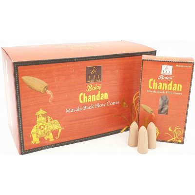 Balaji Vonné kužely Tekoucí dým Masala Chandan Jumbo 10 ks – Hledejceny.cz