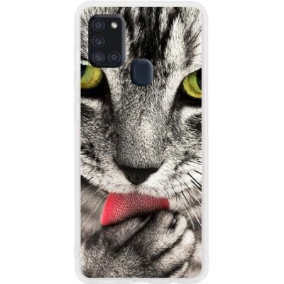 Pouzdro mmCase Gelové Samsung Galaxy A21s - zelené kočičí oči – Zboží Mobilmania