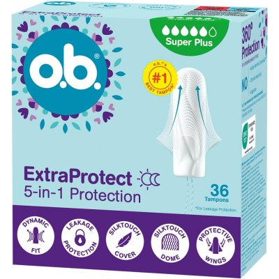 O.B. tampóny ExtraProtect Super Plus 36 ks – Zboží Dáma
