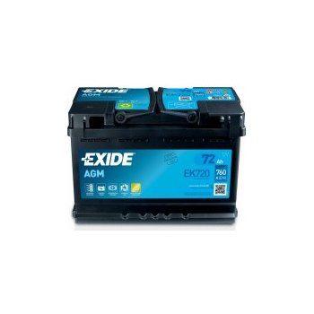 Exide AGM 12V 72Ah 760A EK720