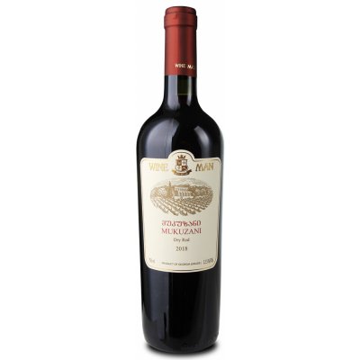 Wine Man LTD Mukuzani Suché červené 12,5% 0,75 l (holá láhev) – Hledejceny.cz