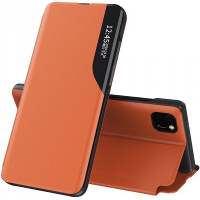 Pouzdro IZMAEL Elegantní knižkové View Case Huawei Y6P oranžové – Zboží Mobilmania