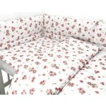 Miminu Mantinel s povlečením 3-dílná sada Bavlna Kačenky bílá pudrově růžová 120 x 90 cm – Zboží Dáma