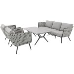 Doppler RIVA EXPERT set - hliníková zahradní souprava přírodní – Hledejceny.cz