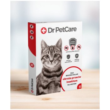Dr PetCare Max Biocide Collar Obojek proti klíšťatům a blechám pro kočky 42 cm 2 ks