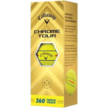 Callaway Chrome Tour 360 Triple Track žluté 3 ks