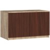 Nástavec na skříň Ak furniture Star 90 cm sonoma / venge