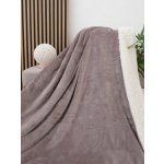 MKLuzkoviny.cz Beránková deka mikroplyš Exclusive Laura cappuccino 150x200 – Zboží Dáma