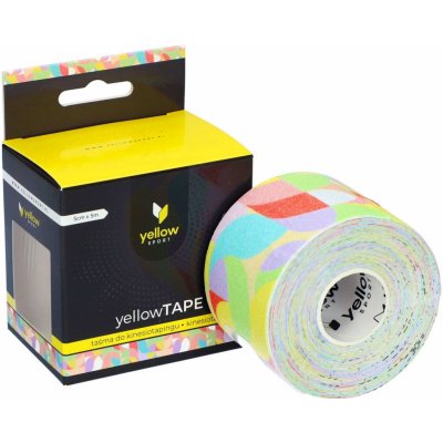 YELLOWSPORT Kinezio tape pastelová abstraktní 5 cm x 5 m – Hledejceny.cz