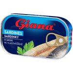 Giana Sardinky ve vlastní šťávě 125g – Zbozi.Blesk.cz