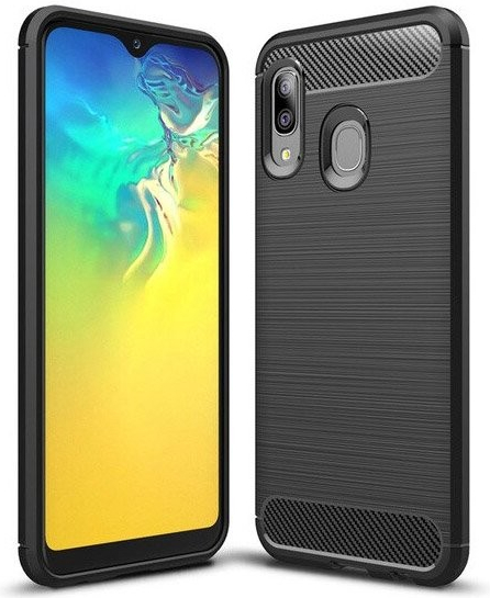 Pouzdro IZMAEL Carbon Bush TPU Samsung Galaxy A20e Samsung Galaxy A20e černé