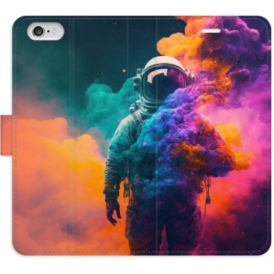 Pouzdro iSaprio Flip s kapsičkami na karty - Astronaut in Colours 02 Apple iPhone 6 / 6S