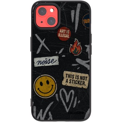 Picasee silikonový černý obal pro Apple iPhone 13 - STICKERS x TAGS – Zboží Mobilmania