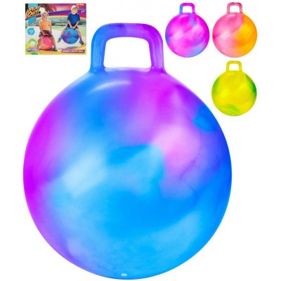 Teddies Míč skákací s úchytem 45cm mix barev v krabičce 20x17x6 5cm – Zboží Dáma