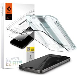Spigen Glas.TR FC iPhone 15 Pro 6.1" "EZ FIT" tempered glass black frame AGL06899