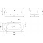 MEXEN Mia 170 x 80 cm 52691708075P-20 – Hledejceny.cz