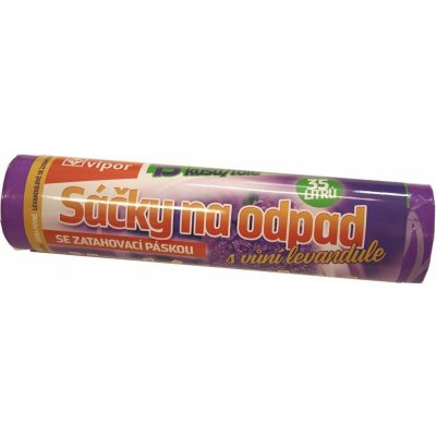 Sáčky do koše 35l levandule zatahovací – Hledejceny.cz