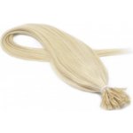 50cm 100% lidské vlasy pro metodu keratin 0,5g/pramen platina – Zboží Dáma