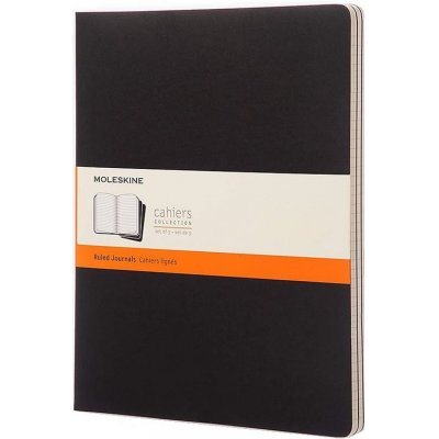 Moleskine Notes Cahier tvrdé desky černé linkovaný A4 60 listů – Zboží Mobilmania