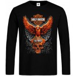 Tričko Harley-Davidson Eagle & Skull černá – Zboží Dáma