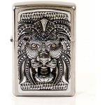 ZIPPO chrom gebürstet Plakette cArt Lionc 2005906 – Hledejceny.cz