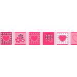 IMPOL TRADE 69039 Samolepící bordura růžová, rozměr 5 m x 6,9 cm – Zboží Mobilmania