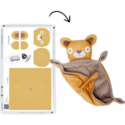 Panel na šití / Muchláček / Medvěd – Zboží Mobilmania