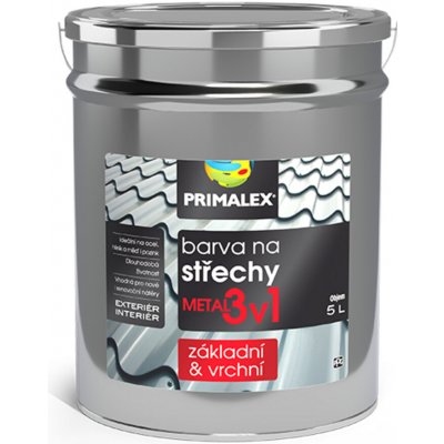 Primalex Metal 3v1 5L grafitová – Hledejceny.cz