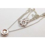 Klenoty Budín dámský zlatý diamantový náhrdelník s přívěskem diamant z bílého zlata HKD44 – Sleviste.cz