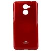 Pouzdro a kryt na mobilní telefon Huawei Mercury JELLY TPU Huawei Y7 / Y7 Prime červené