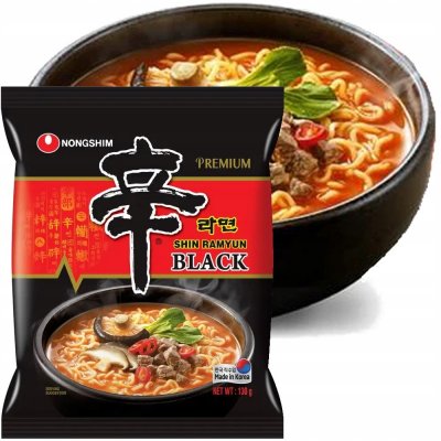 Nongshim polévka Shin Ramyun Black premium 130 g – Zboží Dáma