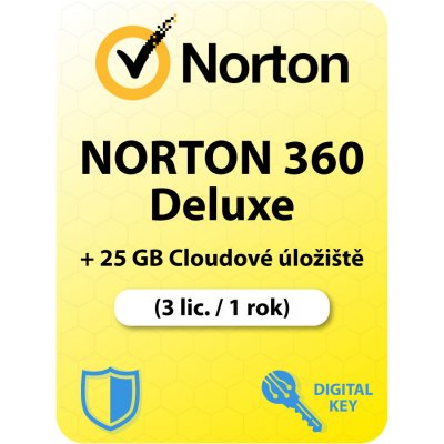 Norton 360 DELUXE 25GB 1US 3DE 1 rok (21419649) – Zbozi.Blesk.cz