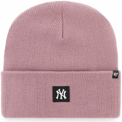 47 MLB NEW YORK YANKEES COMPACT ALTCuff Knit Zimní čepice růžová