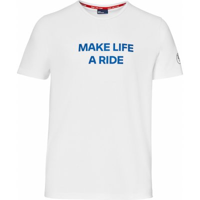 BMW Motorrad pánské triko Make Life a Ride bílé