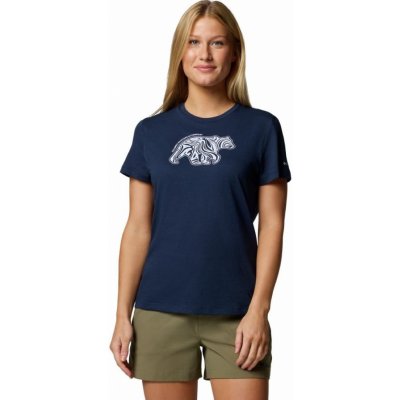 Columbia RUBY SPRINGS GRAPHIC FITTED SS Dámské tričko tmavě modrá – Zboží Dáma Columbia RUBY SPRINGS GRAPHIC FITTED SS Dámské tričko tmavě modrá – Zboží Dáma