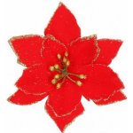 SPRINGOS Vánoční hvězda s klipem 13x13 cm červená CA0732-XG – Hledejceny.cz