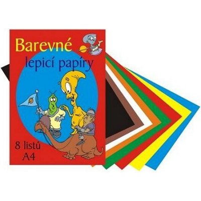 Koh-i-noor Barevné papíry - lepící 8ks – Hledejceny.cz