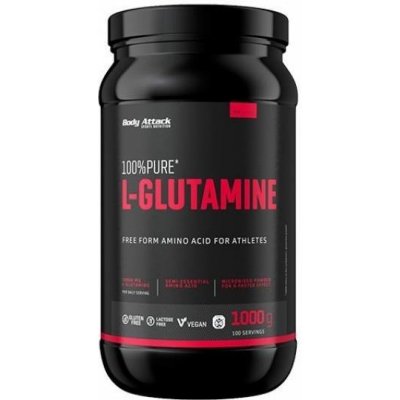 Body Attack 100% Pure L-Glutamine 1000 g – Hledejceny.cz