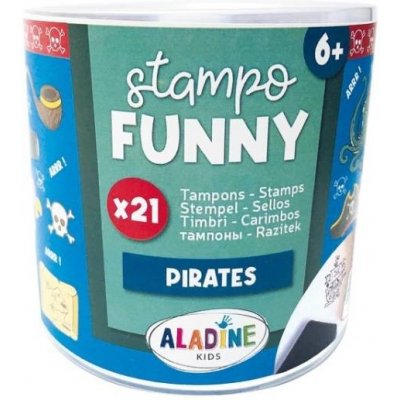 Aladine Razítka Stampo Funny Piráti – Zboží Mobilmania