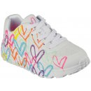 Dětské tenisky Skechers Uno Lite Spread The Love white