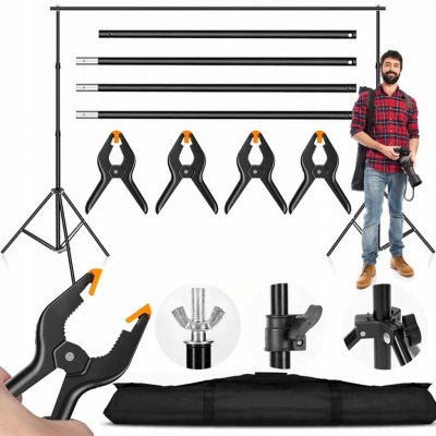 STATIV PRO FOTOGRAFICKÉ POZADÍ SET 280x300cm – Zboží Mobilmania