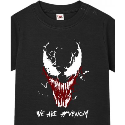 Tričko pro miminka Venom od Marvel Černá Canvas Dětské tričko pro nejmenší Bezvatriko.cz – Zboží Dáma